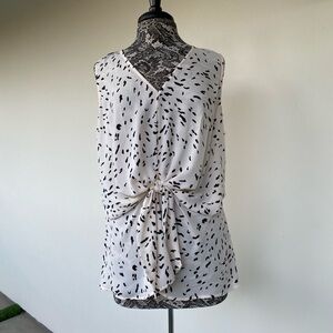 Elegant Blush and Black Sleeveless Top by Chelsea 28 size XXL